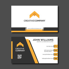 Clean Business Card Template Ideal for personal identity