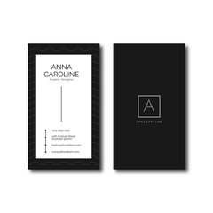 Clean Business Card Template Ideal for Personal Identity or Company