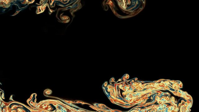 Colorful artistic abstract painting background. Bright modern wavy texture.
