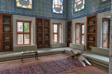 Library in Ottoman palace - obrazy, fototapety, plakaty