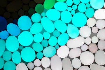 multicolored background with pattern based on circular structures. bright background with circular structures like vegetable cells, shadow and light in an uneven texture