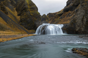Waterfall of Stjörnarfoss, Iceland