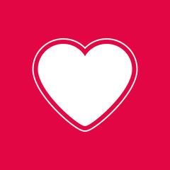 coeur rouge, vecteur