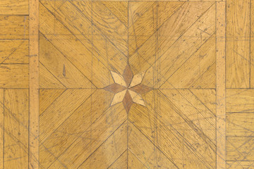 texture of old parquet floor