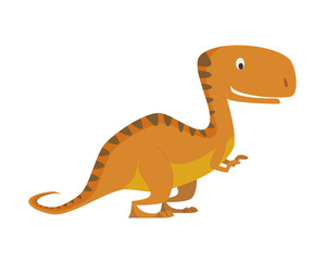 Tyrannosaurus Rex vector illustration in cartoon style for kids. Dinosaurs Collection.