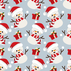 Christmas holiday season seamless pattern.
