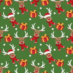 Christmas holiday season seamless pattern.