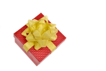 potato chips in box isolated on white background