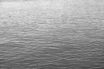 Black and white mini wave on the river