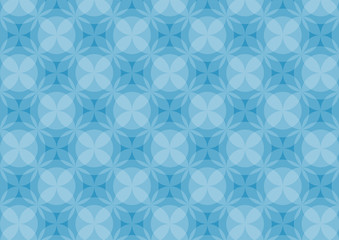 Circles pattern blue background