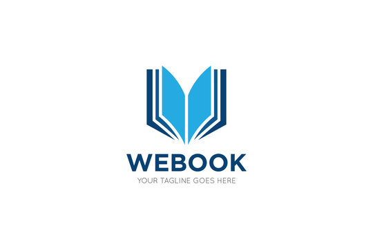 book logo and icon design template