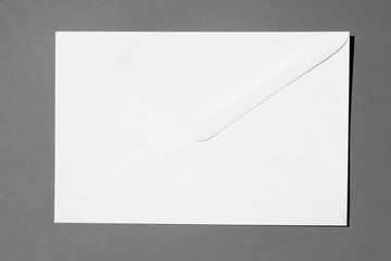 envelope on gray background