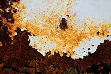 Rust texture as metal plate background