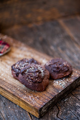Chocolate cookies for Santa Claus 