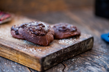 Chocolate cookies for Santa Claus 