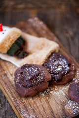 Chocolate cookies for Santa Claus 