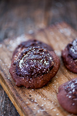 Chocolate cookies for Santa Claus 