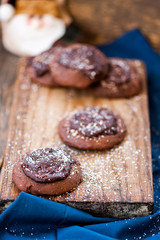 Chocolate cookies for Santa Claus 