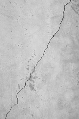 cement wall with crack