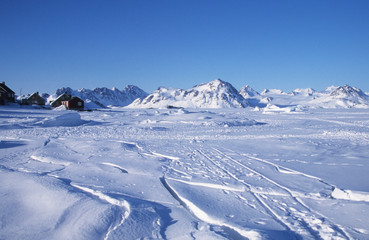 East-Greenland. :Landscape in wintertime