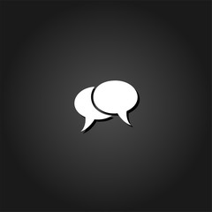 Chat icon flat