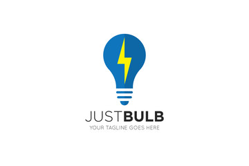 bulb light lamp logo and icon design template