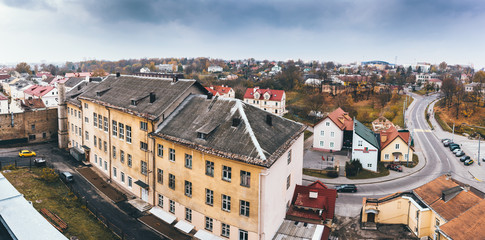 Fototapeta na wymiar Panorama old sity Grodno, Belarus