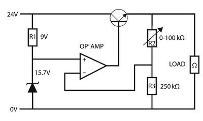 Load regulator - op amp