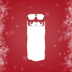 santa clause snowflake background christmas