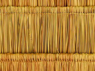 Texture of hay stack roof in Thailand