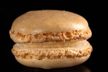Single brown sweet macaron
