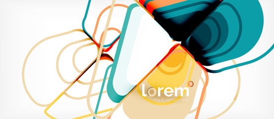 Abstract background multicolored geometric shapes modern design
