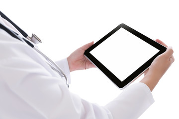 Doctor Using Tablet