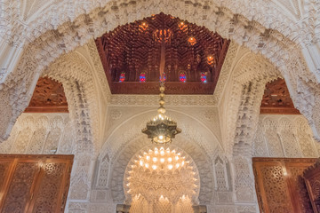 Interior of a mosque in Rabat 