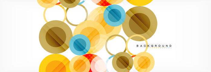 Circle composition abstract background