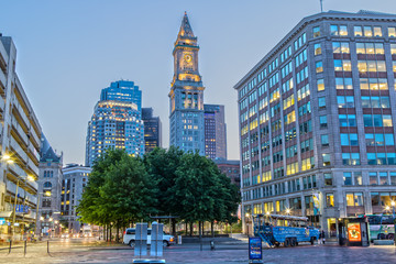 Fototapeta premium Custom House in Boston