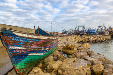 In the old fishing port of Essaouira.