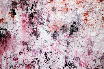 abstract red acrylic painting on canvas 