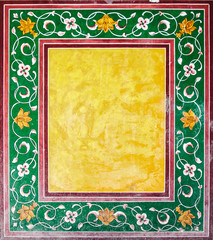 Interior wall art of the Mughal empire 