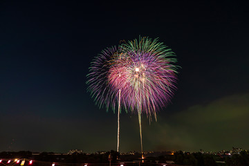 日本の夏 東京都板橋区 花火大会 (2018年 第59回いたばし花火大会)