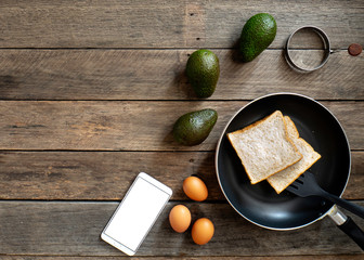 Breakfast with avocado Weight loss diet The wood