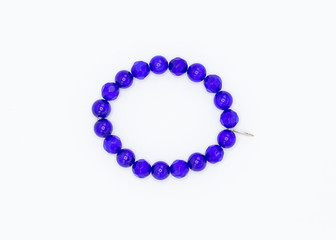 strand of medium blue multi faceted jewelry beads