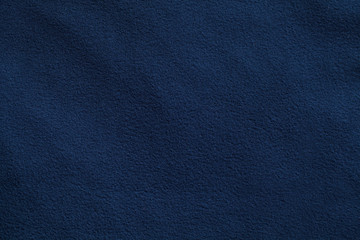 Fototapeta na wymiar Texture of dark blue fleece