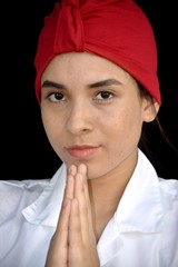 Muslim Female Praying