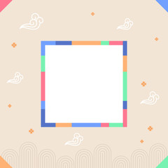 Korean traditional vector background.