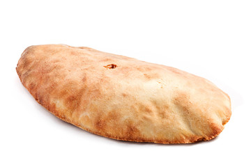 Pita bread isolated on white background