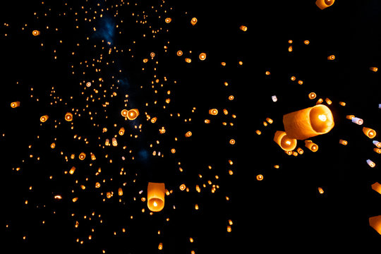 Khom Loi Festival at Chiang Mai, Thailand