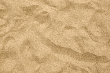 Sand background, top view, copy space