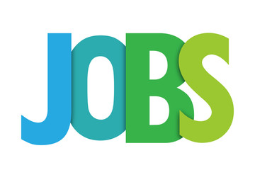 JOBS colorful typography banner