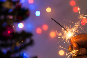 Obraz premium Christmas sparkler